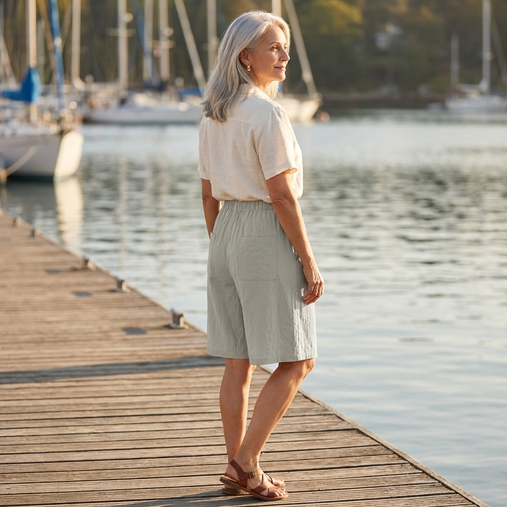High Waist Wrap Front Pocket Shorts 2