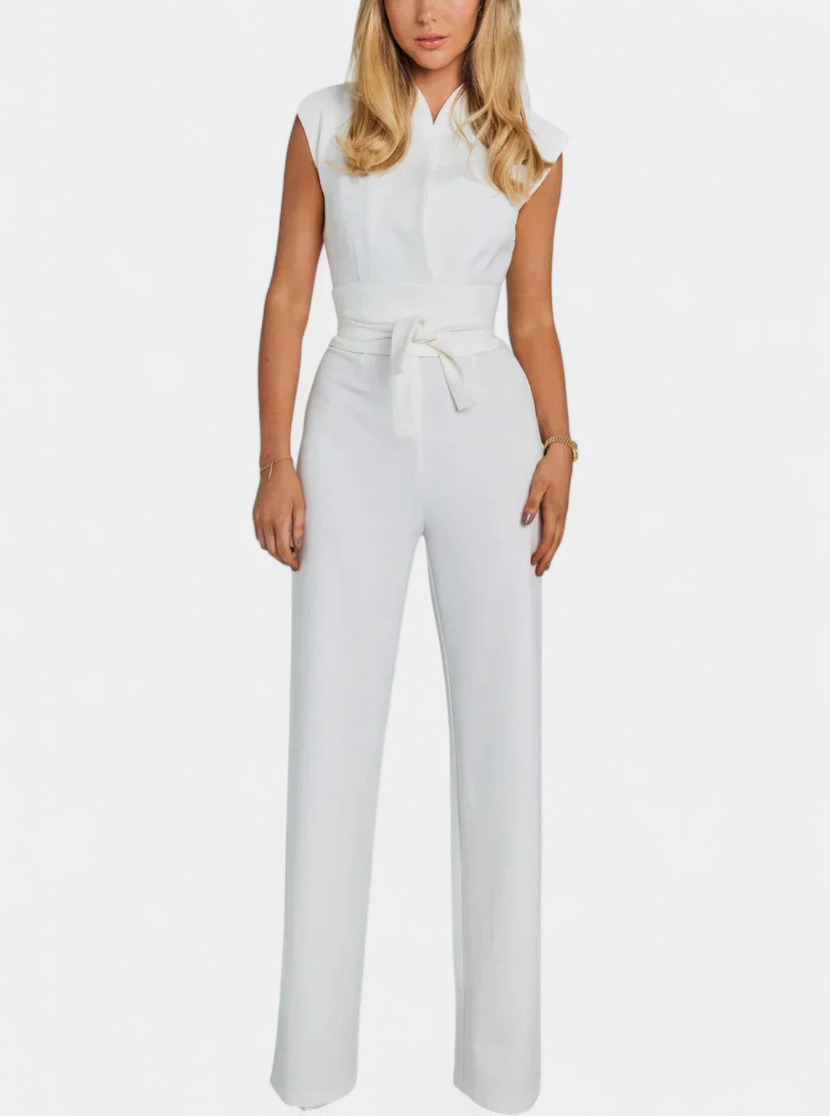 High Neck Sleeveless Wide Leg Jumpsuit 4