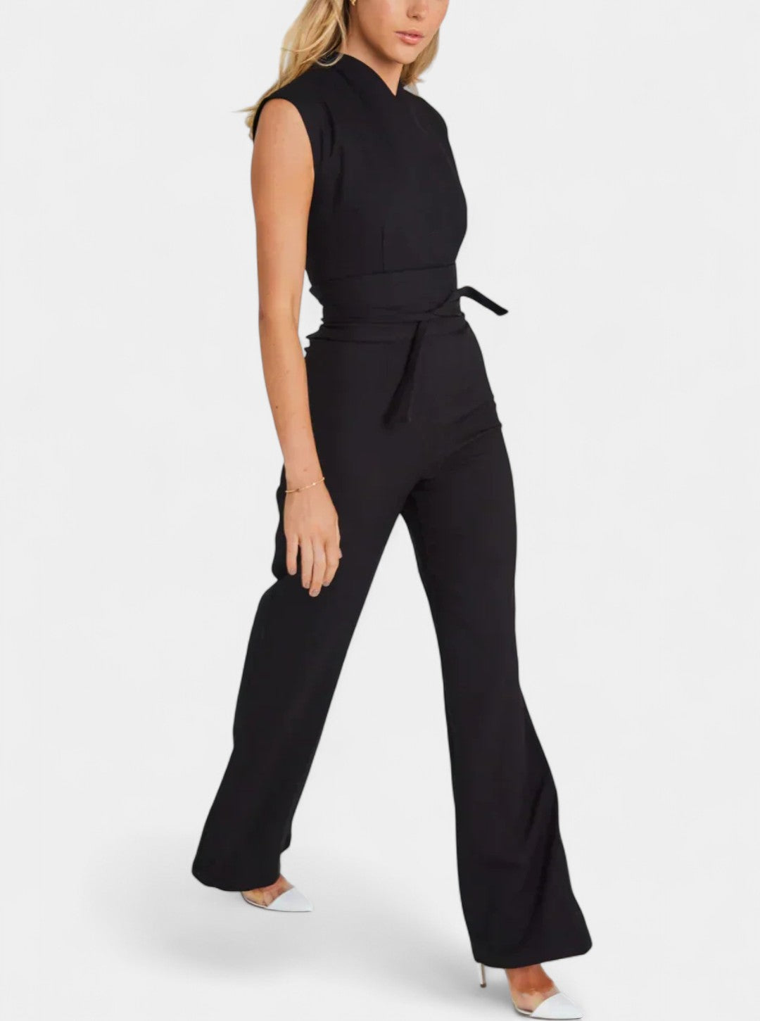 High Neck Sleeveless Wide Leg Jumpsuit 9