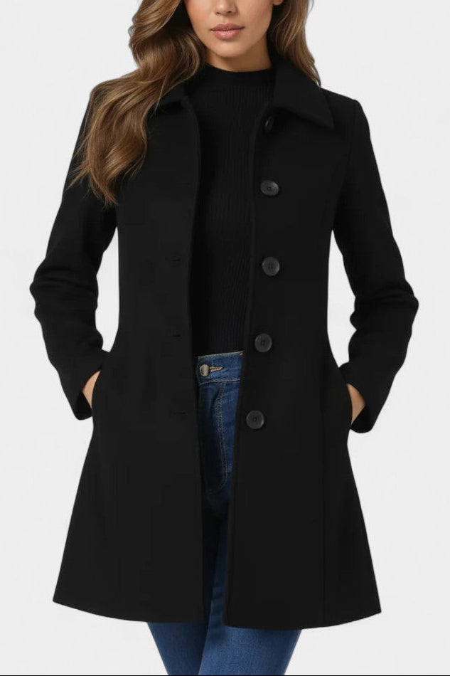 Lapel Collar Single Breasted Fitted Waist Coat
