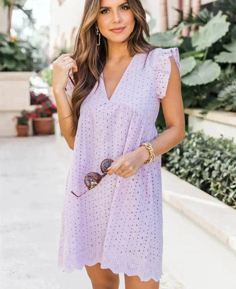 Two Piece Slip Dress with Trousers Set - View 10