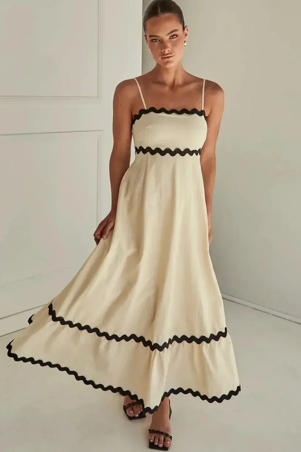 Satin Cowl Neck Sleeveless Slip Maxi Dress - View 13