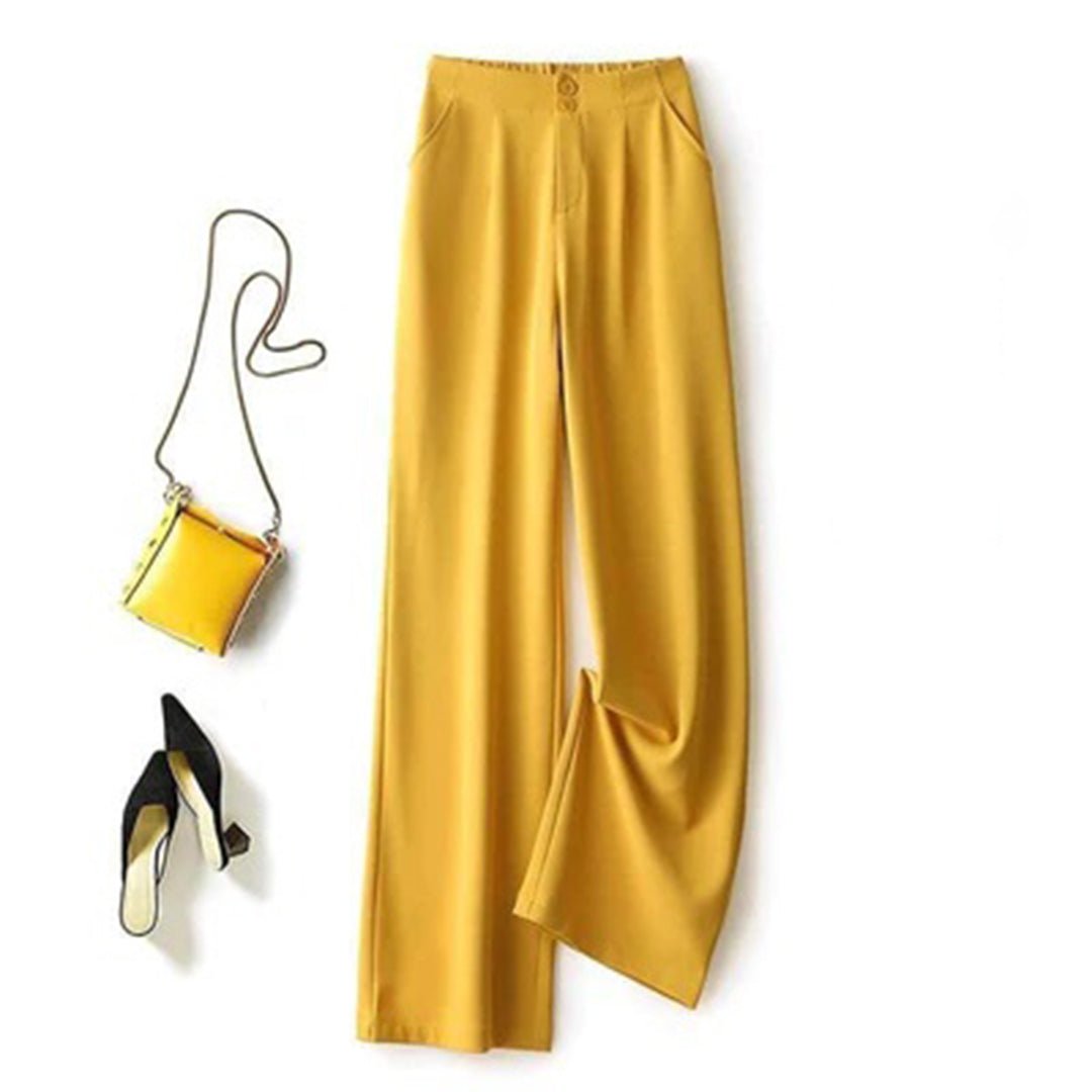 High Waist Pleated Wide Leg Trousers 4