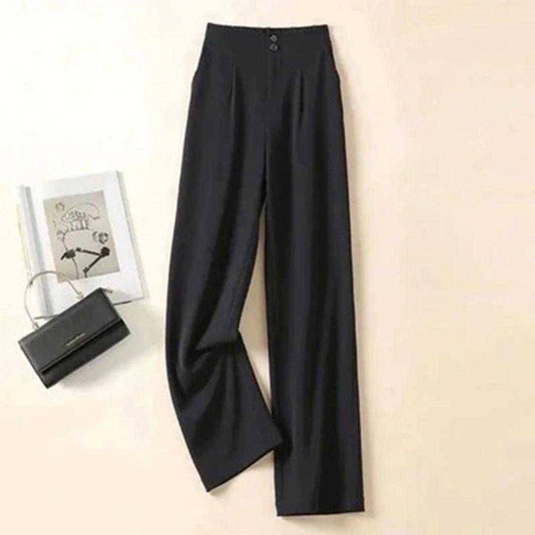 High Waist Pleated Wide Leg Trousers 6
