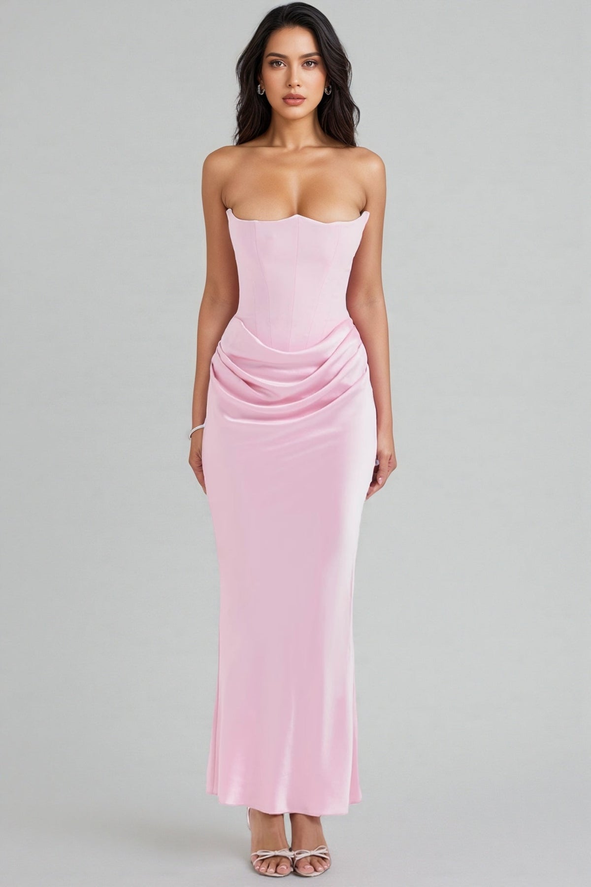 Rosi Strapless Corset Maxi Dress