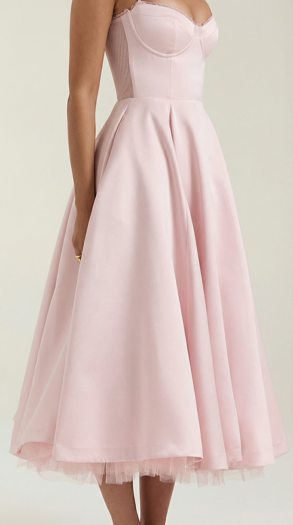 Sweetheart Corset Fit and Flare Midi Dress 28