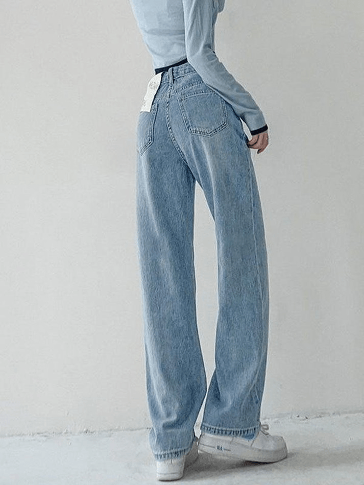 Vintage Washed Denim Jeans
