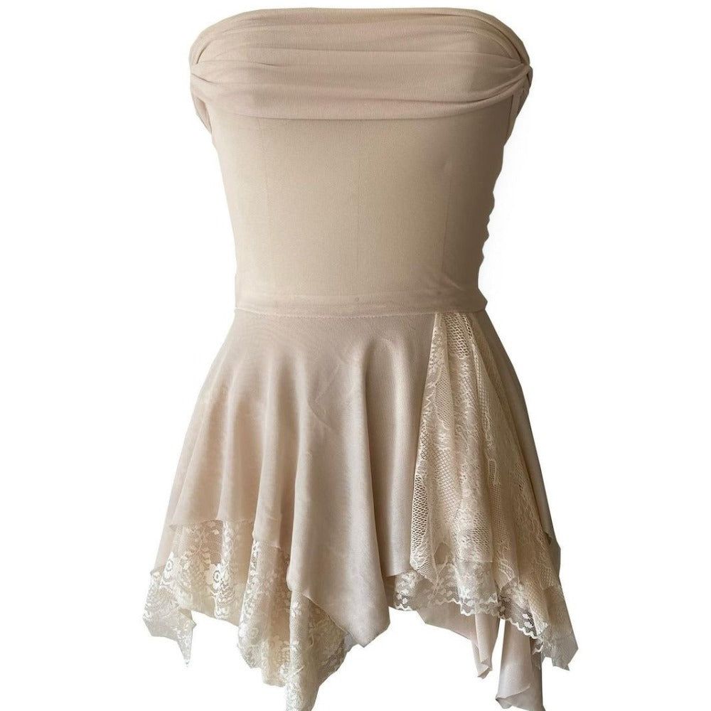Sugar Sheer Mesh Open Back Mini Dress - View 9