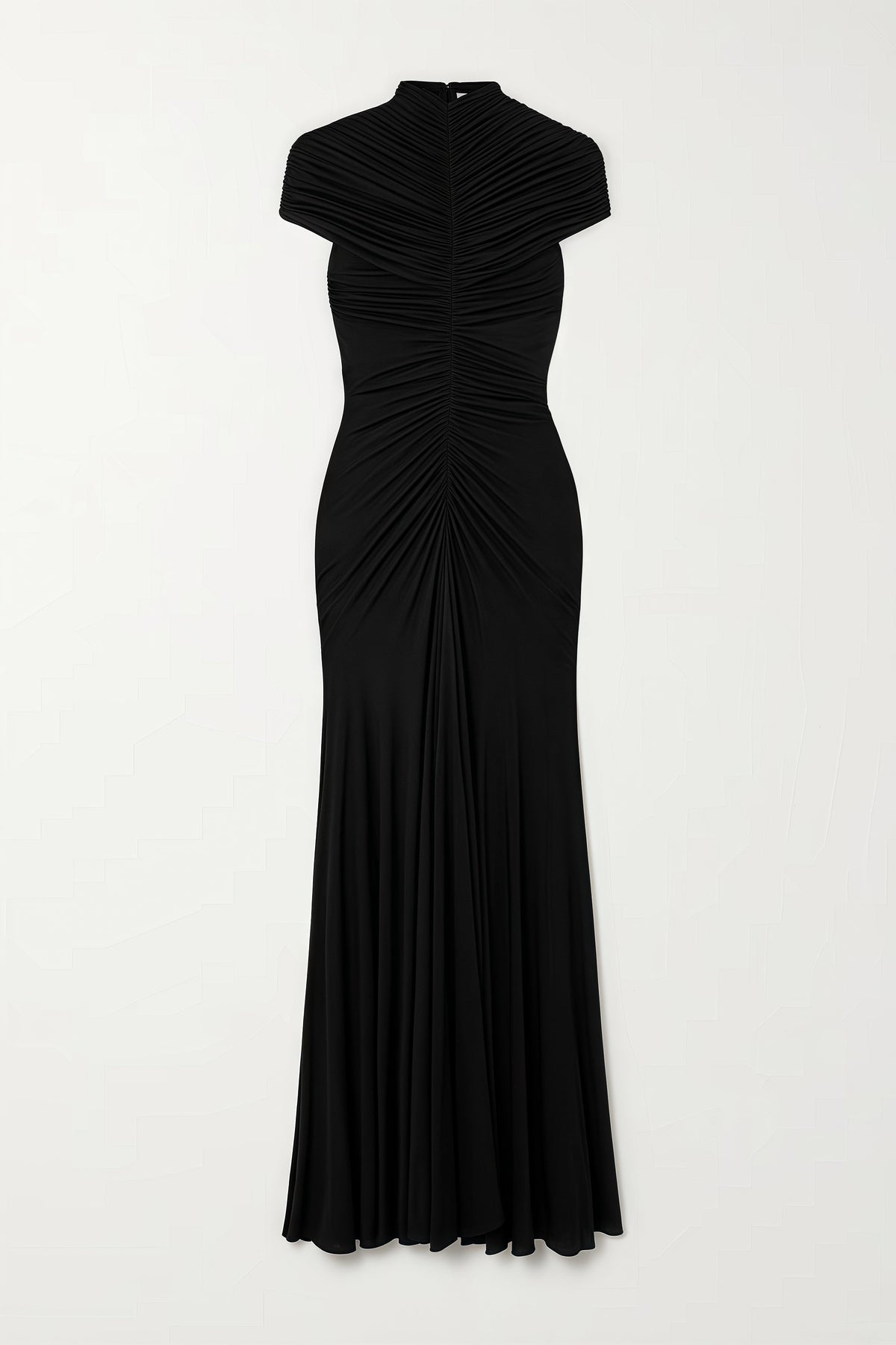 Corake Black Mesh Pleated Maxi Dress - View 4