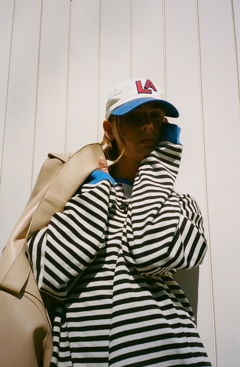 Striped Boat Neck Long Sleeve Oversized Pullover Sweater 8