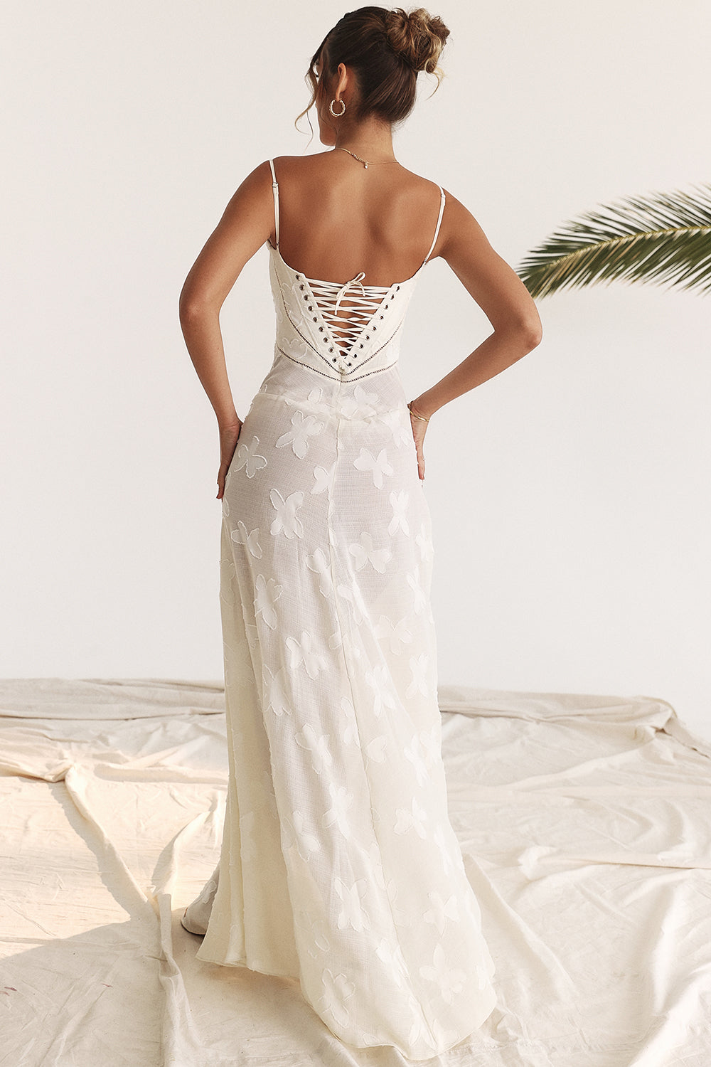 Beaded Sweetheart Neckline Long Sleeve Mermaid Maxi Gown - View 14
