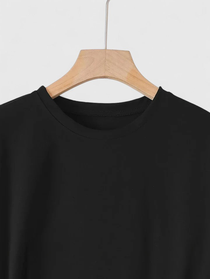 Heart Print Crew Neck Short Sleeve T-Shirt 3