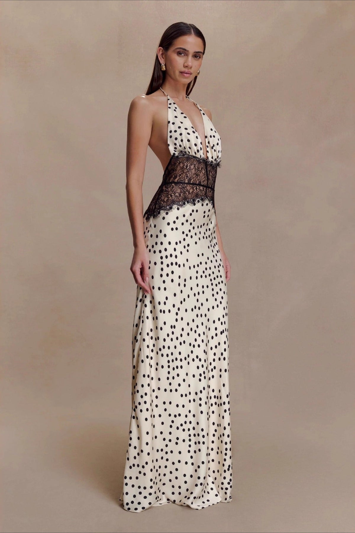 Backless Lace Maxi Dress