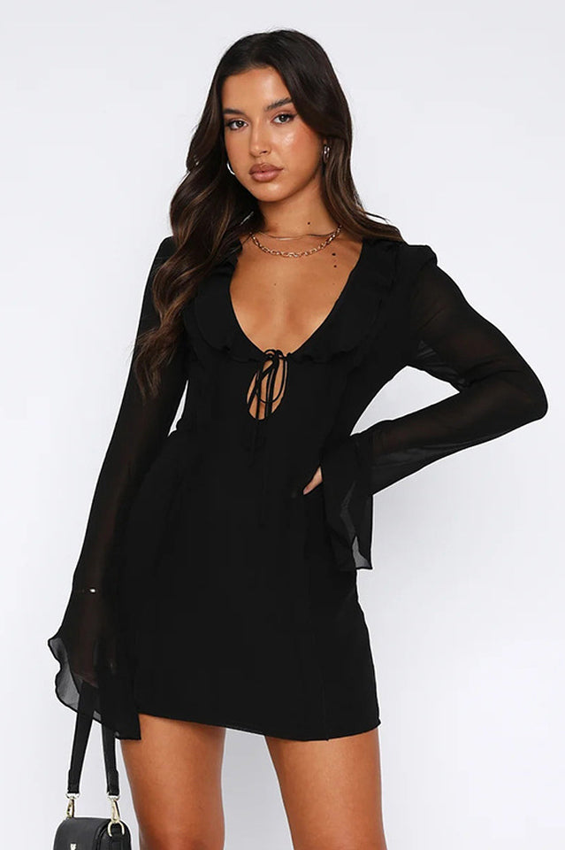 Surround Sound Mesh Mini Dress - View 9