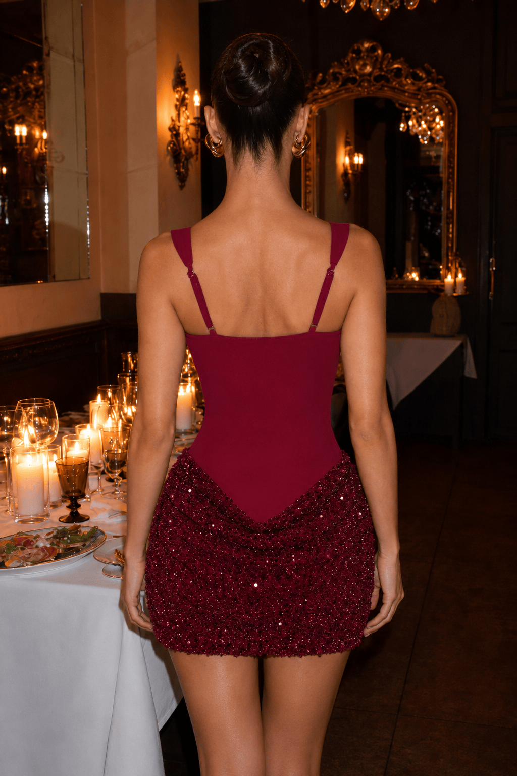 Backless Bodycon Mini Dress