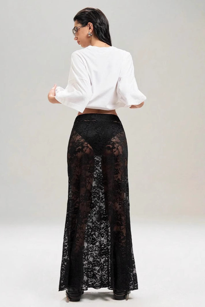 Lace Bodycon High Waist Skirt