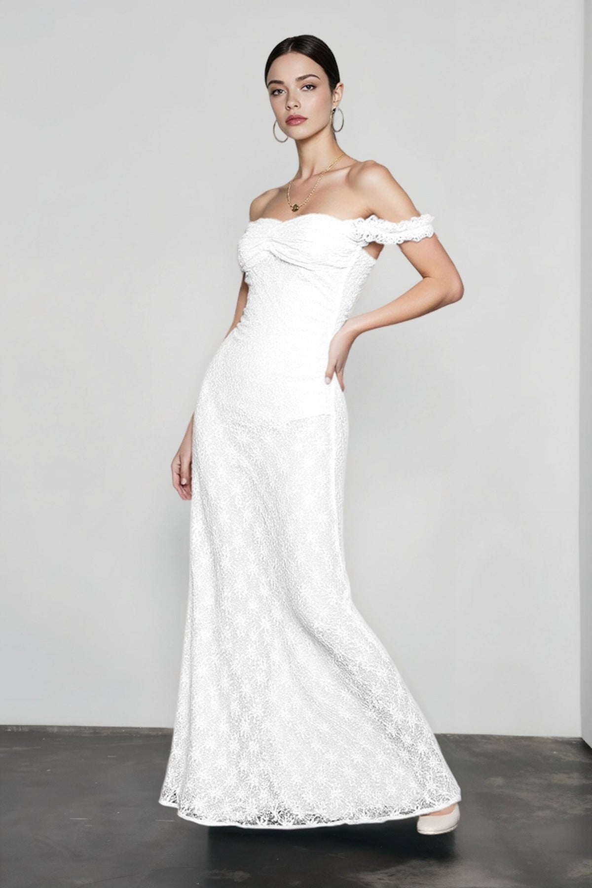 High-Waist Maxi Dress