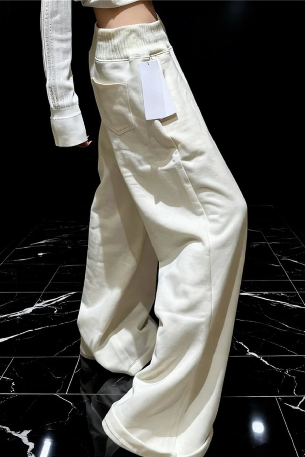 Relaxed High Waisted Wide Leg Lounge Pants