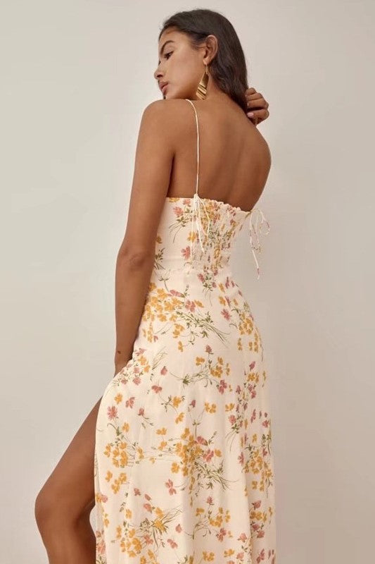 Lace Lace Up Maxi Dress - View 2