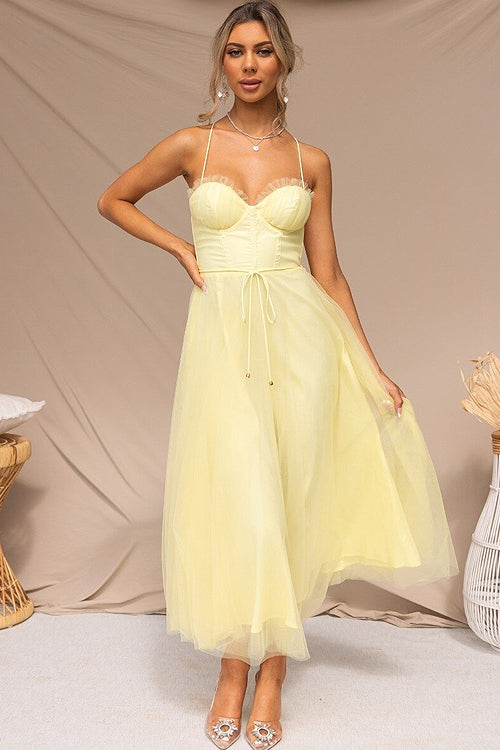 Tulle Sweetheart Tiered Layered Maxi Dress - View 6