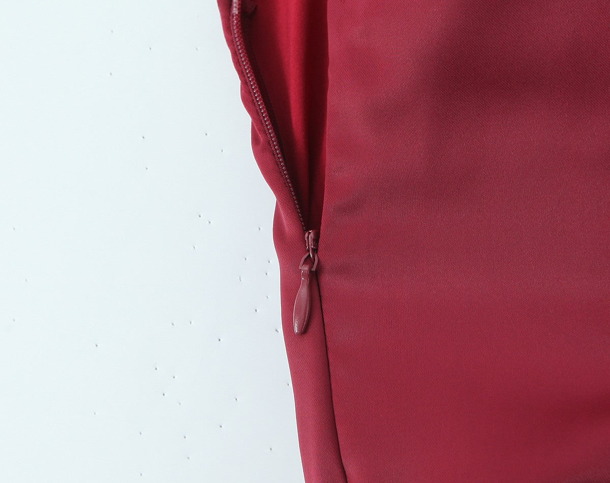 Satin Square Neck Ruched Bias Cut Slip Maxi Dress - View 5