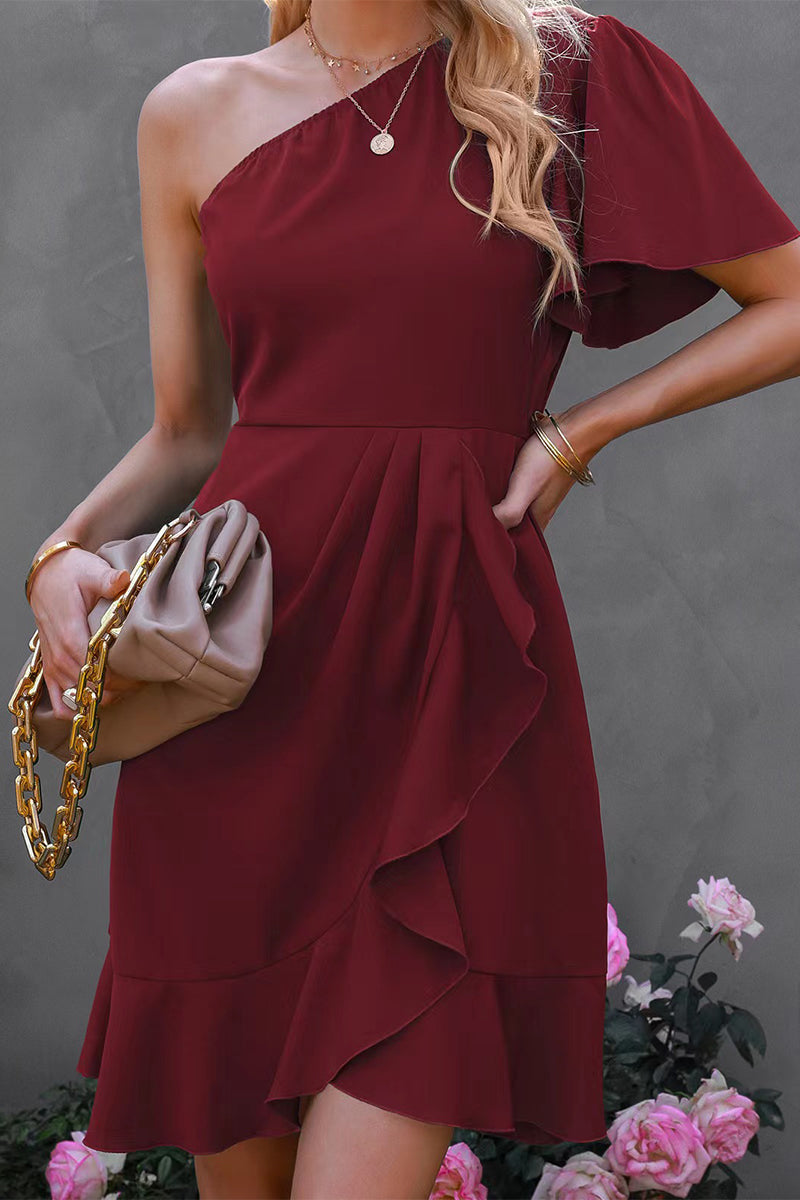 Giovanna Statement One Sleeve Mini Dress - View 2