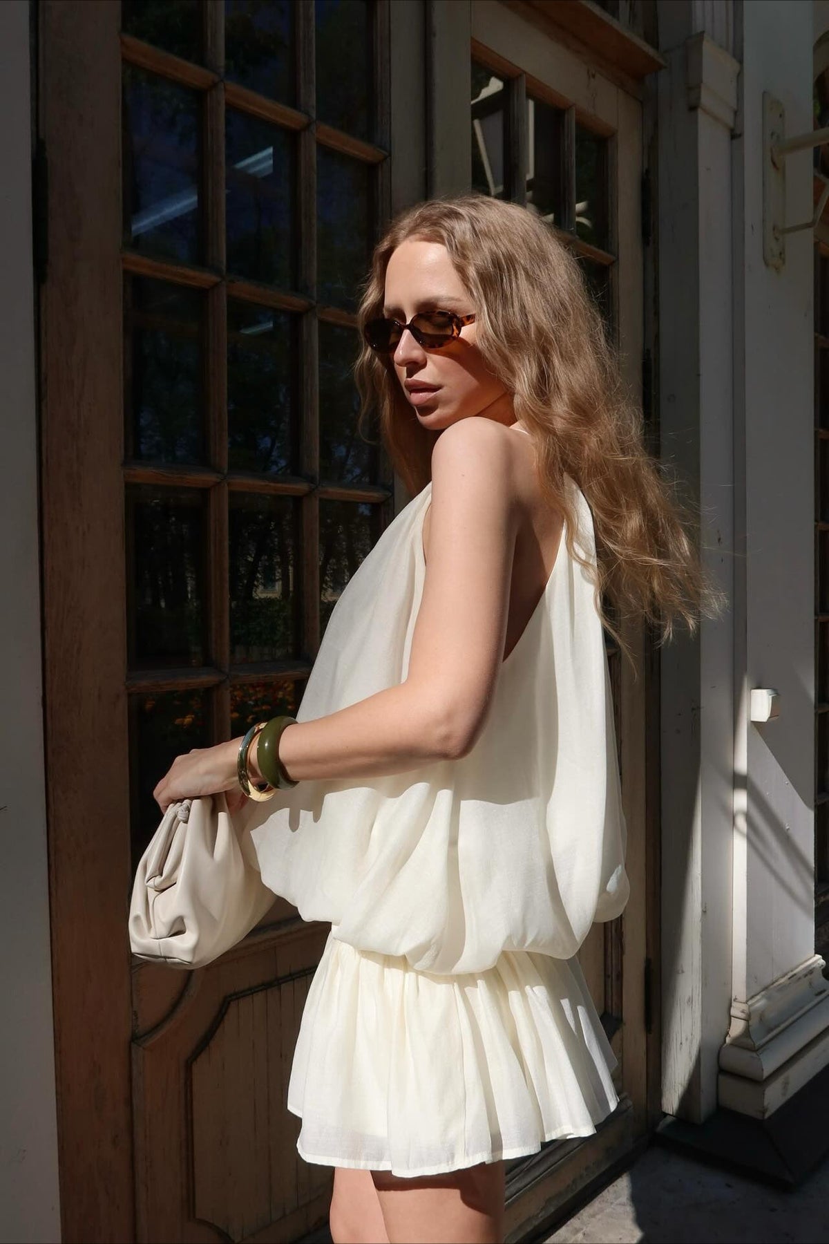 Halter Tencel Slim Fit Skirt Set