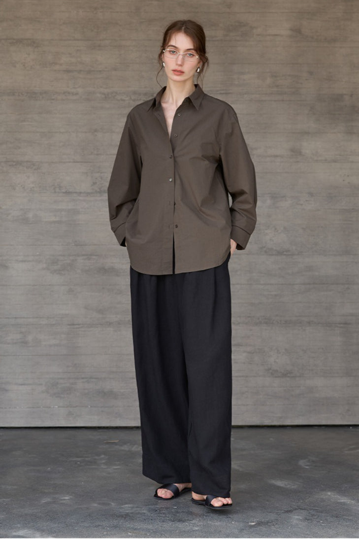 High Density Cotton Collared Blouse