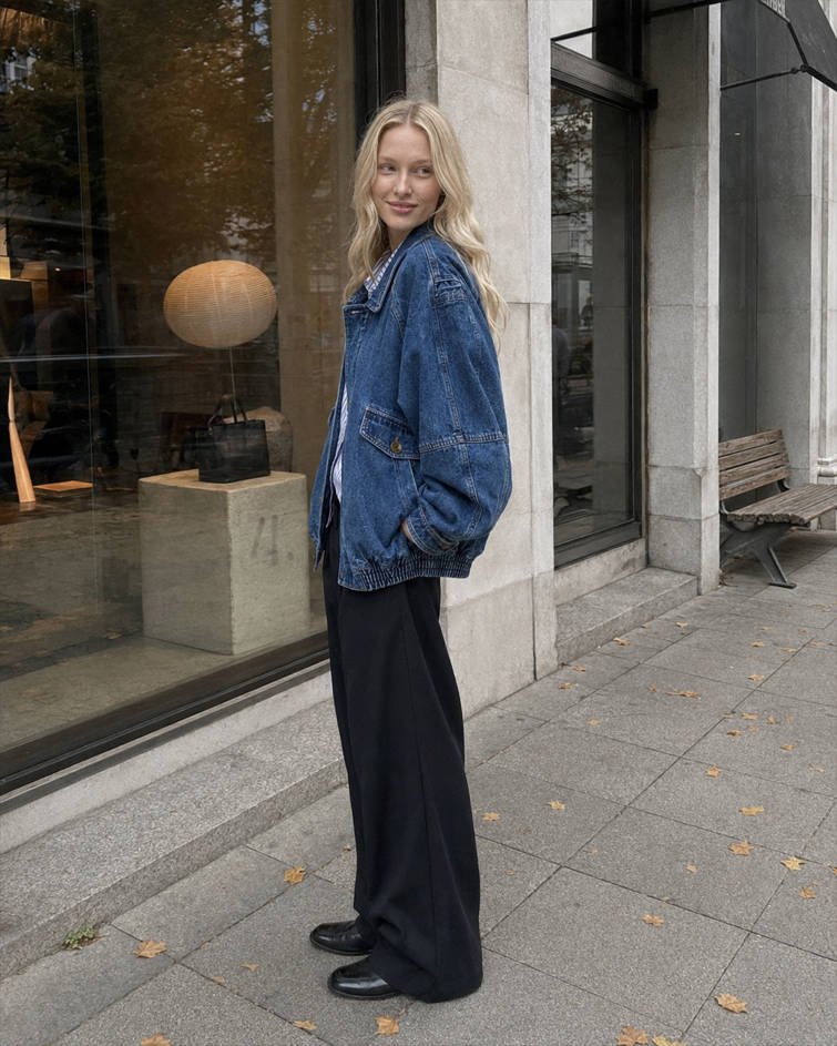 Vintage Washed Denim Jeans