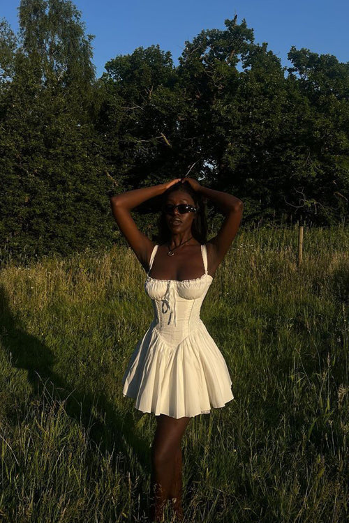 Summer Dream Tie-Back Lace Mini Dress - View 21