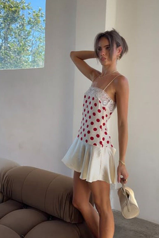 Backless Lace Mini Dress