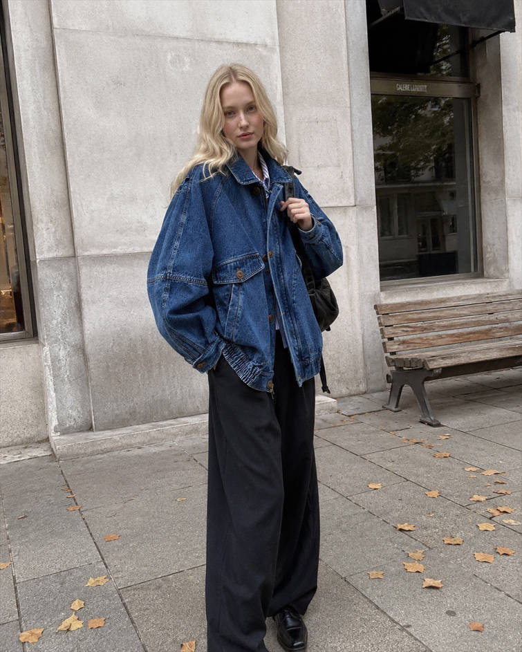 Vintage Washed Denim Jeans