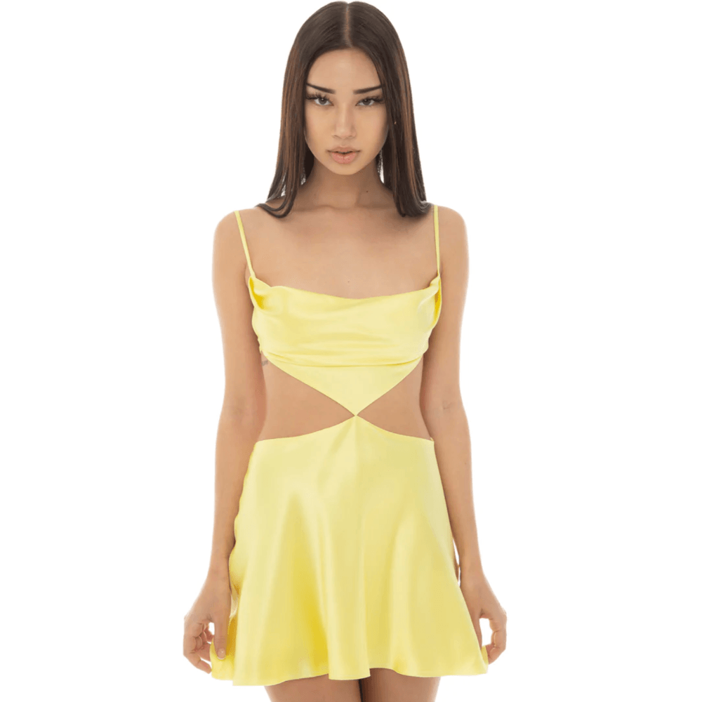 Love Land Satin Summer Mini Dress - View 8