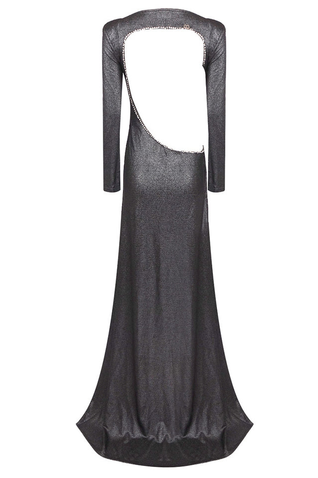 Cut Out Backless Gown