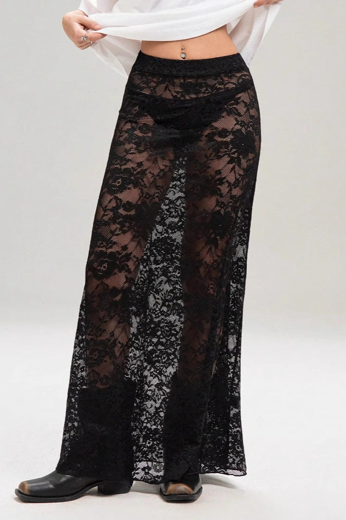 Lace Bodycon High Waist Skirt