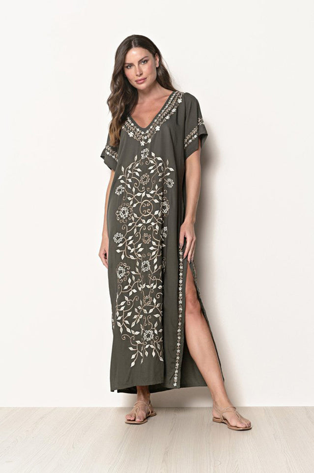 Boho Print Slit Dress | Dress In Beauty