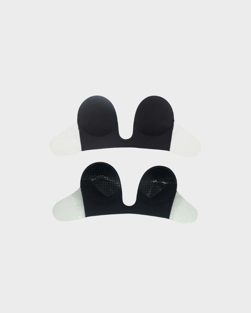 Backless Deep Plunge Adhesive Push Up Bra 2