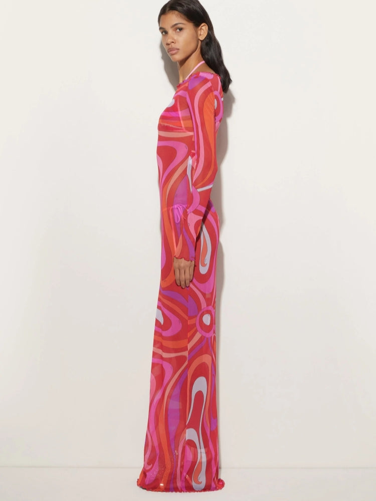 Marm Chiffon Maxi Dress - View 2