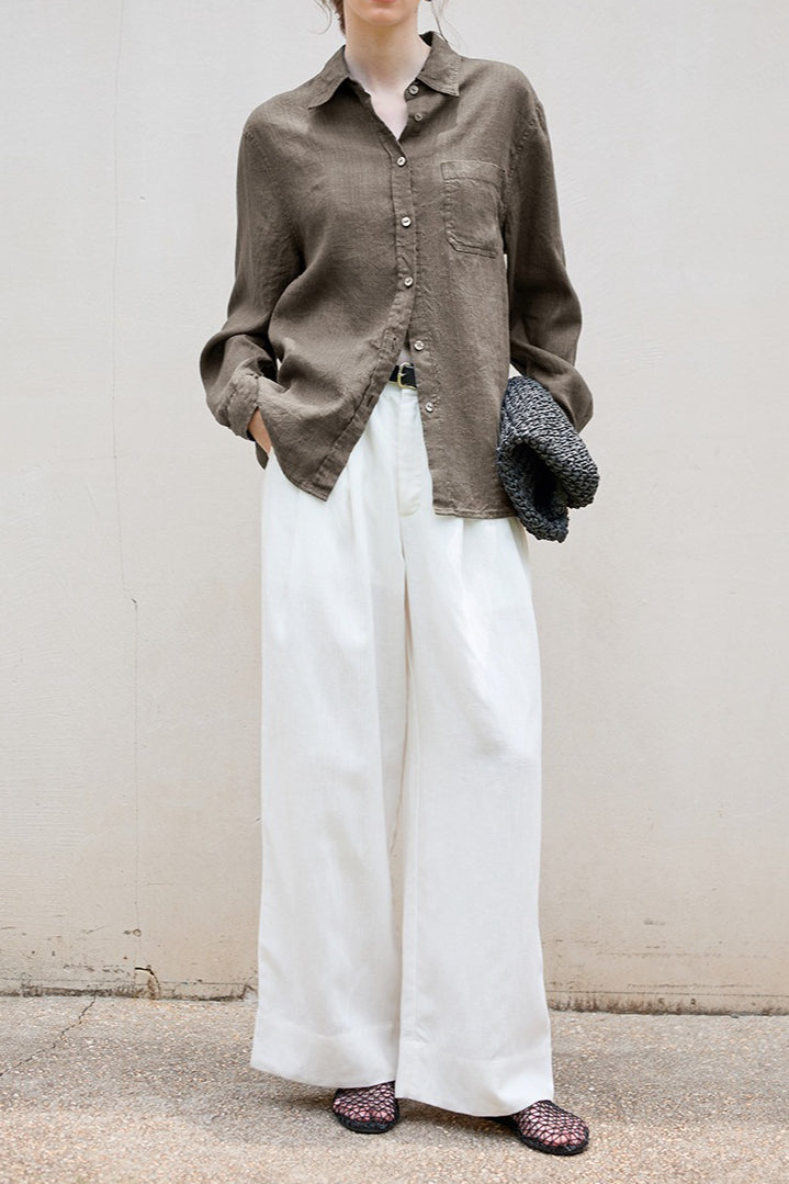 Linen Blend Blouse