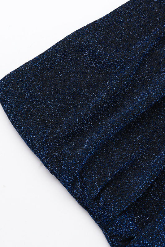 Glitter Strapless Sash Mini Dress - View 7