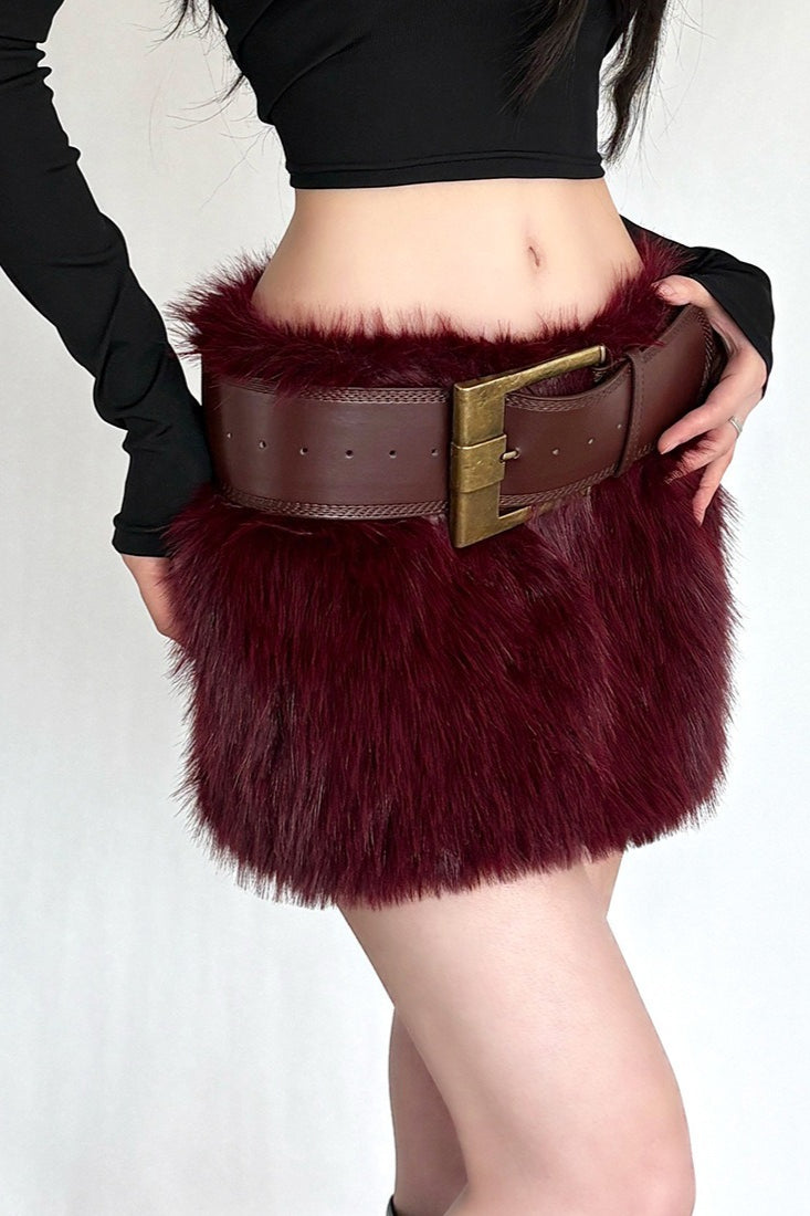 Plush Bodycon Skirt