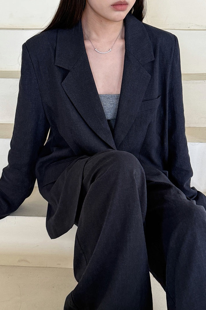 Tencel Linen Blend Blazer