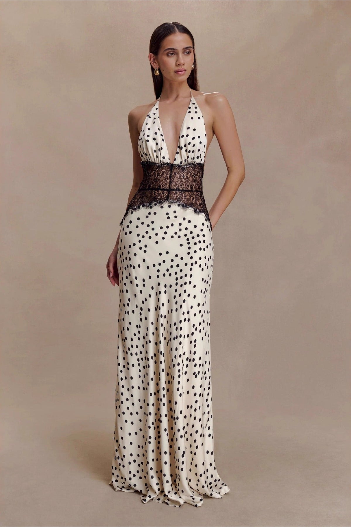 Backless Lace Maxi Dress