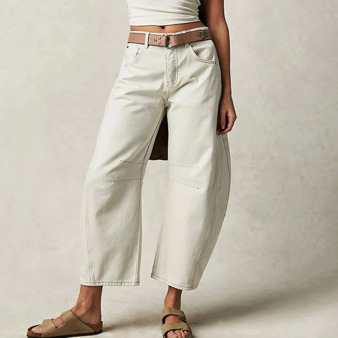 High Waist Barrel Leg Jeans 7