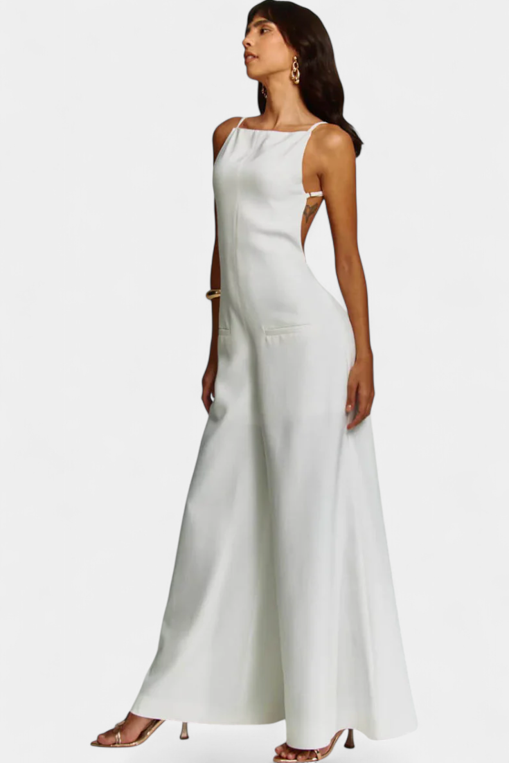 Square Neck Sleeveless Wide Leg Jumpsuit 4