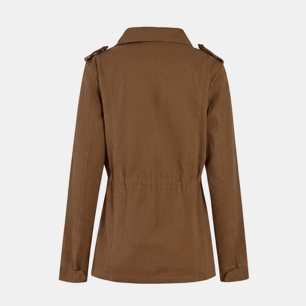 Stand Collar Zip Front Flap Pocket Utility Jacket 10