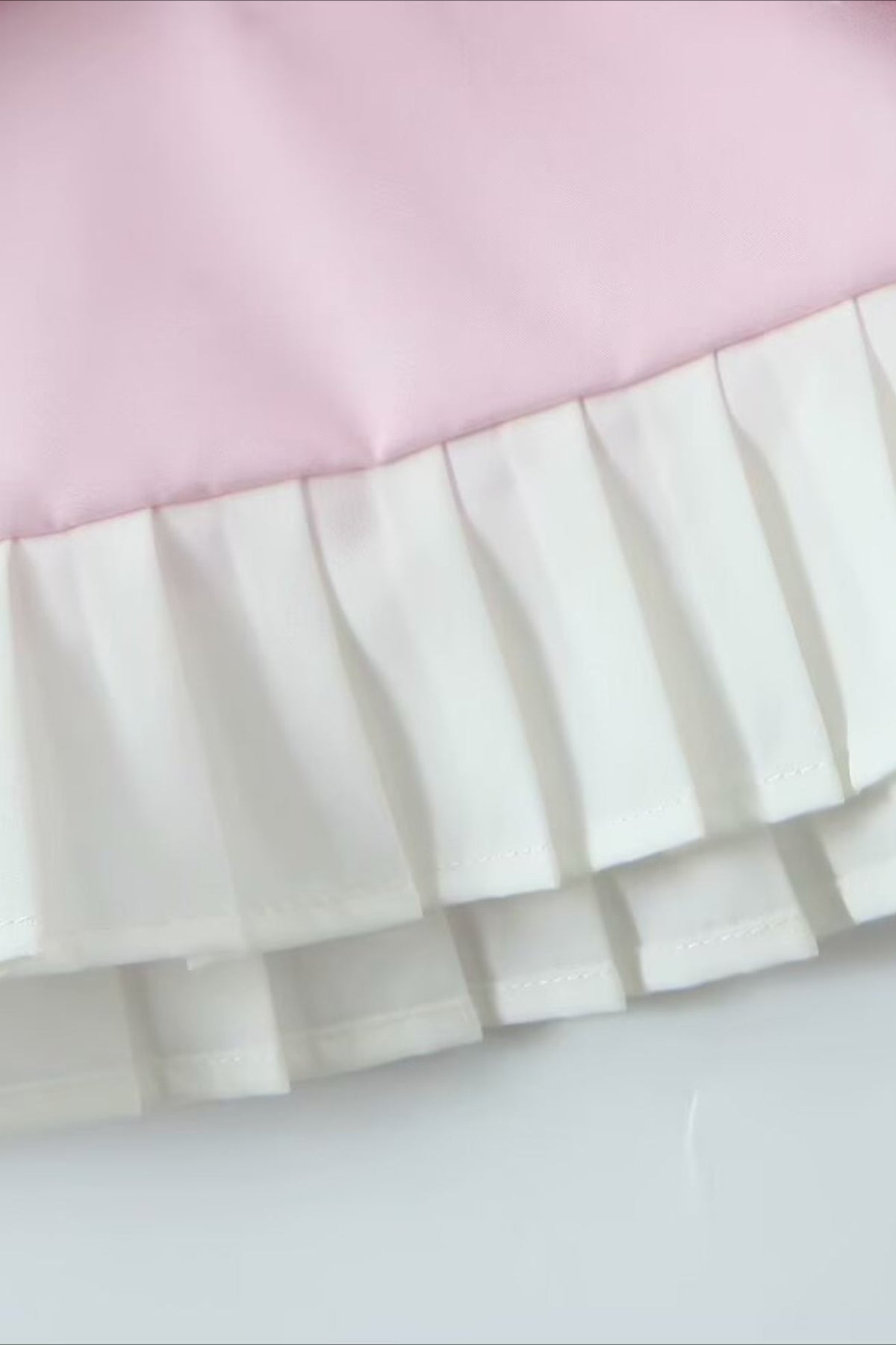 Square Neck Bow Strap Pleated Fit and Flare Mini Dress 3