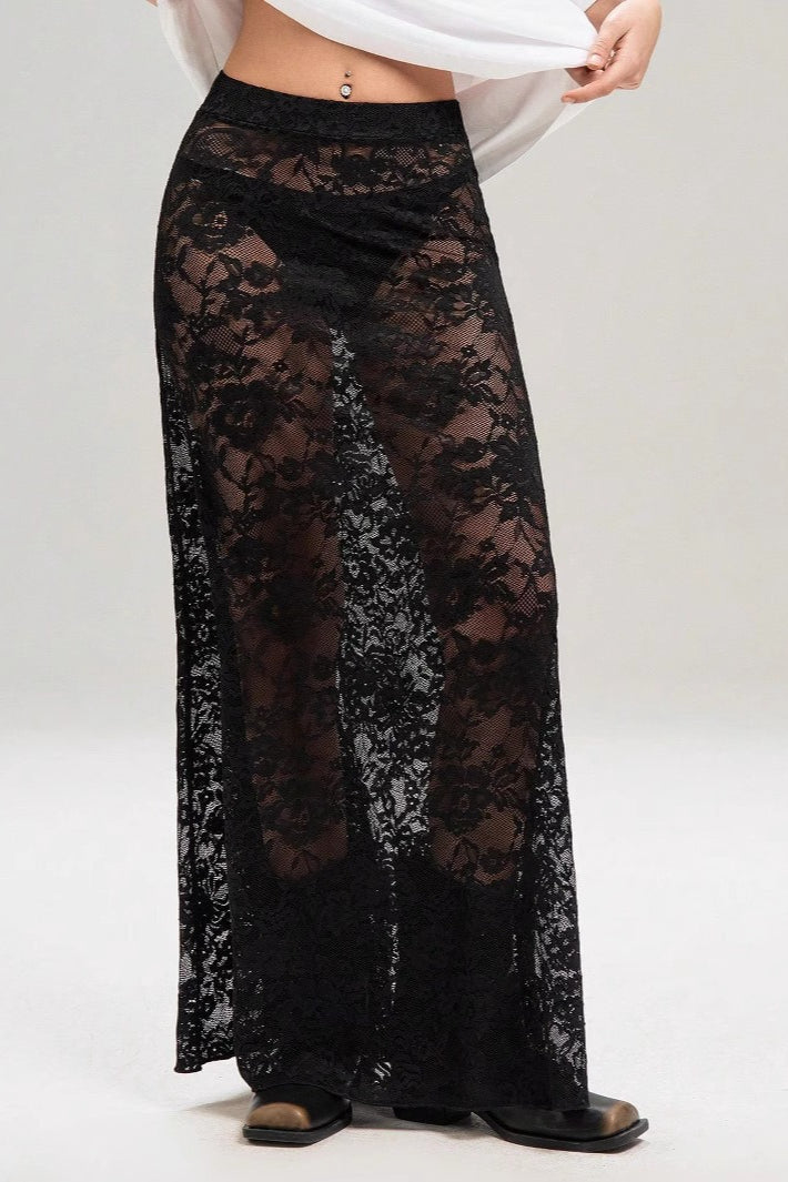 Lace Bodycon High Waist Skirt