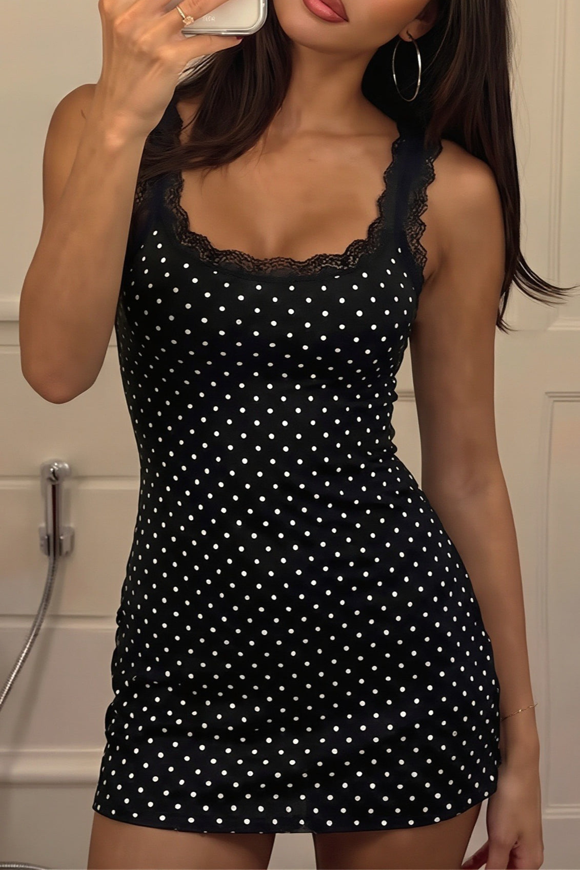 Lace Bodycon Mini Dress