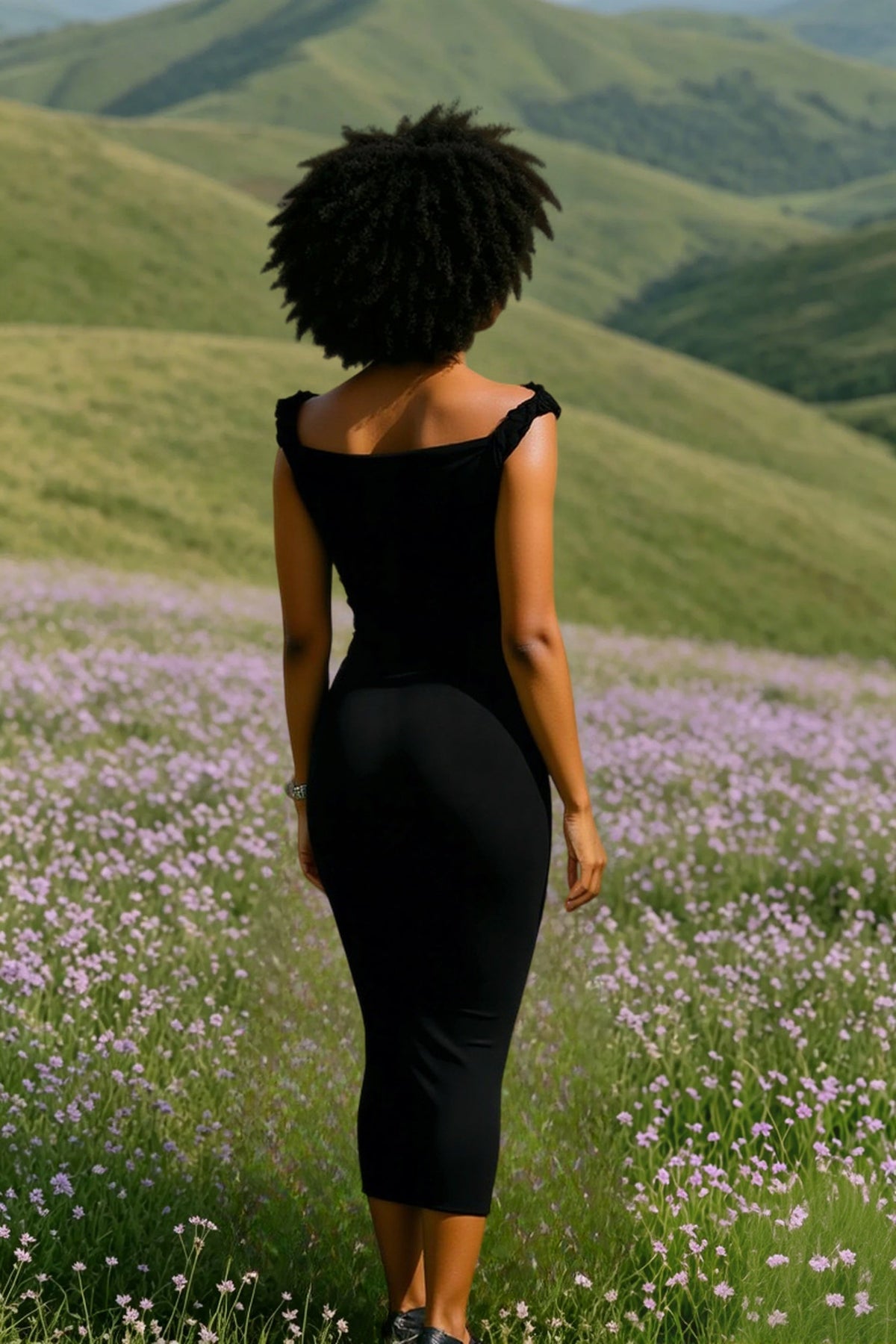 One Shoulder Bodycon Midi Party Dress - View 8